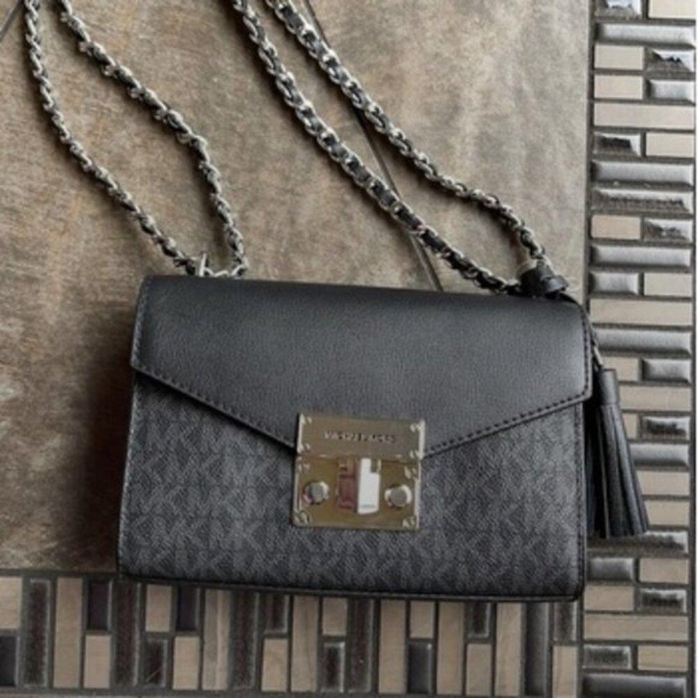 Michael Kors Rose Small Crossbody Black